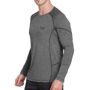 El mejor Material Cómodo Hombres Camisetas de manga larga Color sólido Hombres Fitness Camisetas de manga completa Hecho en Pakistán - Product Image 1