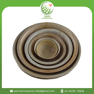 Cuencos redondos profundos biodegradables respetuosos con el medio ambiente, vajilla desechable de hojas para fiesta de boda - Product Image 2