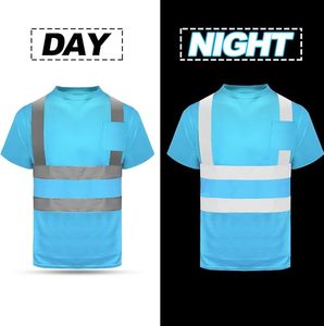 เสื้อคอตตอน/โพลีเอสเตอร์ผ้าสะท้อนแสงสำหรับสวมใส่ทำงานความปลอดภัย - Product Image 3