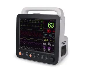 ICU 저렴한 응급 병원 기기 터치 스크린 12 인치 휴대용 환자 모니터