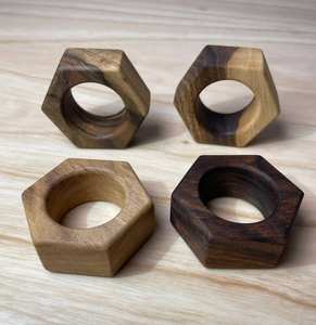 Anillo para Servilletas de Madera de Mango, Duradero, Nuevo, ¡Adicto Ahora! - Cuadrado, Superventas - Precio Bajo - Venta al por Mayor - Product Image 3