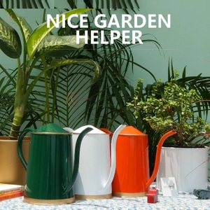 Bidon d'eau pour la maison et le jardin de la plus haute qualité en métal de forme ronde de grande taille en étain galvanisé plantes arrosoir pour fournitures de jardin - Product Image 4