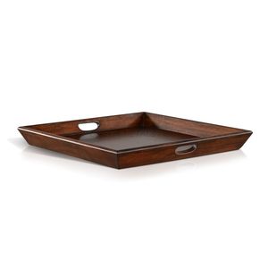 Excellent Quality Wooden Tray <b>Set</b> in Soft Gray Color with Modern <b>Square</b> Shape and Chic Design Perfect for Stylish Serving - Product Image 3