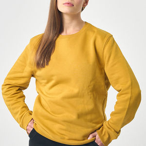 เสื้อสเวตเชิ้ตถักคุณภาพสูง ไซส์ใหญ่ สไตล์ลำลอง สำหรับผู้หญิง รุ่นใหม่ล่าสุด ฤดูหนาว บริการ OEM ระบายอากาศได้ดี สีตัดกัน - Product Image 1