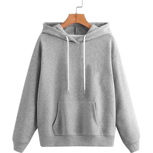 <b>Women</b> Vintage Oversized Anti-Pilling Pullover <b>Fleece</b> Sweatshirt Front Logo Pocket Breathable Windproof Eco-Friendly 60% Hoodie - Product Image 5