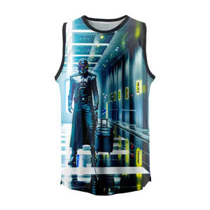 Débardeurs de sublimation de haute qualité en gros Chemise d'entraînement de fitness Conception personnalisée Débardeur à la mode pour hommes - Product Image 4