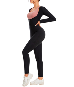 Traje de Sauna para mujer, mono de cuerpo de sudor, entrenadores de cintura para mujer, trajes de sudor de entrenamiento de grasa del vientre - Product Image 6