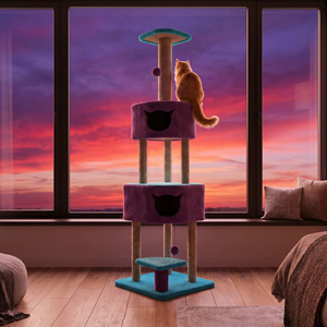 Arbre à chat Amistar Flower Peak de haute qualité pour chats de toutes tailles - Product Image 1