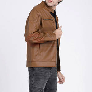 เสื้อแจ็กเก็ตหนังสำหรับผู้ชายเสื้อแจ็คเก็ตหนังแท้สำหรับฤดูหนาวสินค้ามาใหม่ - Product Image 5