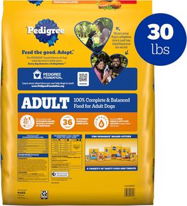 Pedigree Complete Nutrition Comida seca para perros para adultos, sabor a pollo asado y vegetales, bolsa de 30 lb - Product Image 5