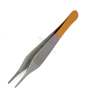 คีมผ่าตัดแอดสัน สแตนเลสสตีล ชุบทองครึ่งตัว แบบใช้มือ ความแม่นยำสูง ใช้ซ้ำได้ ปลายหยัก สำหรับศัลยกรรมตกแต่ง - Product Image 4