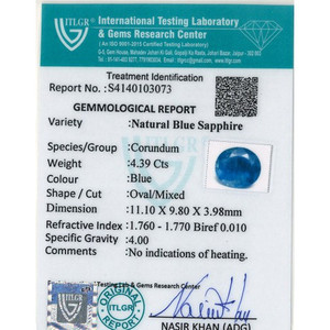 Saphir bleu 4,39 carats, pierre précieuse naturelle facettée, couleur bleu royal, pierre précieuse non montée, taille 10 mm, 8 mm, 6 mm, traitée thermiquement - Product Image 4