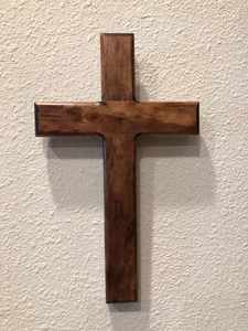 Nautique Antique Tenture Murale En Bois Croix En Bois Croix Française Plaque Suspendue Christian Bois Croix Cadeau - Product Image 3