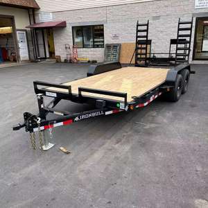 Remolque de Plataforma Plana, Remolque para Automóviles Pequeños, 750/2800 kg, Galvanizado, Remolque Inclinable de 20 Pies - Product Image 1