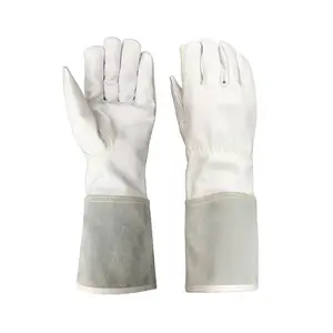 Hochwertige Schweiß schutz handschuhe Neuankömmling Günstiger Preis OEM Service Leder Wig Schweiß handschuhe