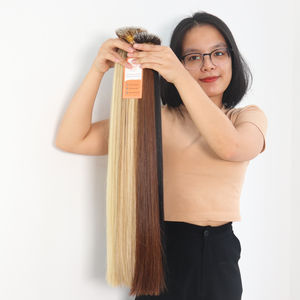 Extensions de cheveux humains Remy de qualité supérieure, couleur personnalisée, pointe nano, vente en gros, cheveux vierges vietnamiens pour la revente en salon - Product Image 5