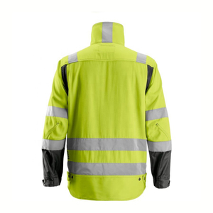 Chaqueta DE SEGURIDAD Softshell reflectante de alta visibilidad para uso industrial Ropa de trabajo de poliéster personalizable para deportes al aire libre - Product Image 4