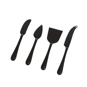 Ensemble de couteaux à fromage à manche en bois rustique Lames durables en acier inoxydable parfaites pour les plateaux de fête Design élégant et fonctionnel - Product Image 2