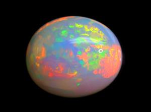 Piedra preciosa de cabujón suelto de ópalo etíope AAA +++-Gemas de ópalo de forma ovalada Welo Play Of Fire-Piedra brillante pulida suave para joyería - Product Image 4