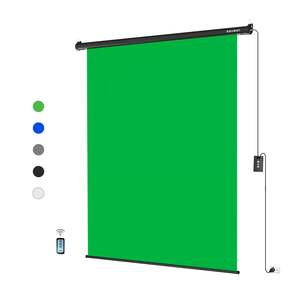 Fondo de Fotografía Motorizado Retráctil Verde de 5x7.2 Pies, Lienzo para Estudio y Transmisiones en Vivo - Product Image 2