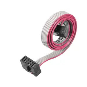 Conector IDC 1,27mm 2,54mm Paso 6 12 14 16 20 24 44 50 64 Pin Cable de cinta plana Conectores IDC