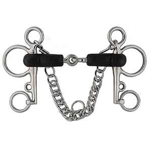 Gran oferta en brocas de boca de caballo articuladas de goma dura Tom Thumb Pelham Premium de 21mm, brocas de caballo Tom Thumb Pelham para montar a caballo - Product Image 2