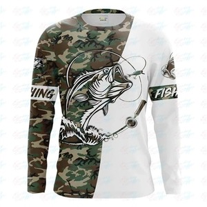 Camisas de Pesca de Manga Larga para Hombre, con Protección Solar UPF 50+, Transpirables, de Secado Rápido, 100% Poliéster, con Logotipo Personalizado - Product Image 3