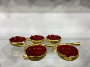 Bols de service à salade de fruits en métal de luxe modernes taille et finitions personnalisées pour la décoration de la maison et les fournitures de fête de mariage - Product Image 5