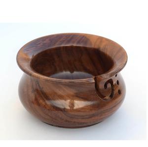 Bol en fil de bois palissandre riz bière conception fil crochet bol Accessoires bol à tricoter - Product Image 4