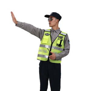Gilet de sécurité routière de qualité supérieure hommes avertissement vêtements réfléchissants pour plus propre écologisation sécurité uniformes de travail - Product Image 2