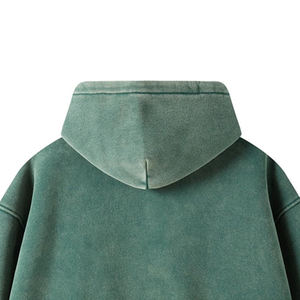 Sweats à capuche pour hommes à cordon zippé Sweat à capuche respirant streetwear style mode surdimensionné Marque privée durable Hoodies pour hommes - Product Image 4