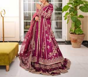 <b>Pakistani</b> Fancy <b>Dress</b> for <b>Eid</b> and Wedding Wear Beautiful <b>Pakistani</b> and Indian Women Clothing New Designs High Quality - Product Image 5