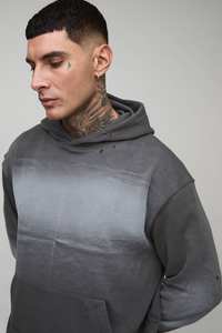 Sudadera con Capucha Casual de Otoño para Hombre, 100% Algodón, con Estampado Digital, Lavado Ácido, Estilo Desgastado, Dobladillo y Puños Acanalados, Venta Caliente - Product Image 3