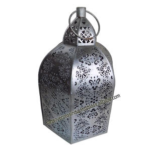 Linterna de vela colgante hexagonal hecha de hierro para oficina, hogar, cama, habitación, entrada, decoración de fiesta - Product Image 3