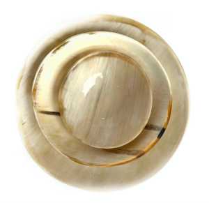 Bols en corne de buffle naturelle de haute qualité ustensiles de cuisine polis artisanat fait à la main exporté d'Inde - Product Image 4