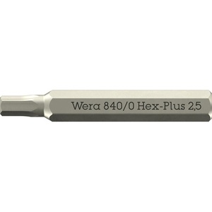 Llaves Hexagonales Wera Bit 840/0 Micro 2.5mm L.30mm - Product Image 1