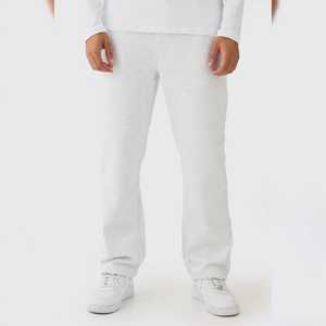 Personalizado Jogger pantalones de chándal polar Jogger pantalones clásicos de pierna ancha pantalones de chándal al por mayor elástico apilado Joggers pantalones de chándal holgados - Product Image 4