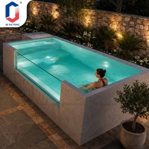 Piscine hors sol préfabriquée en conteneur de 20 pieds avec système de filtration complet, prête à l'emploi, pour jardin ou resort. - Product Image 2