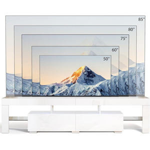 Mueble de TV <span class=keywords><strong>Extensible</strong></span> de Estilo Escandinavo en MDF con Luces LED, Compartimentos Ocultos, Mueble de TV Moderno para Sala de Estar, Ecológico para Dormitorio - Product Image 6