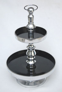 Birthday Party Tabletop Decorating Cake Stand Shiny Polished Cake Stand Multi-Functional Cake Server Bowl Cake Stand - Product Image 4