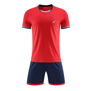 Conjunto de camisetas y pantalones cortos de fútbol transpirables con cintura elástica, ajuste cómodo, adecuado para partidos competitivos - Product Image 1
