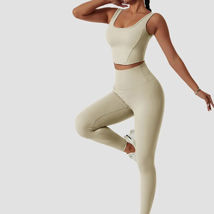 Conjunto de entrenamiento de gimnasio Atlético personalizado para mujer, 3 piezas, deportes de secado rápido, pantalones para correr al aire libre, contorno, Yoga, Fitness, mallas de entrenamiento - Product Image 2