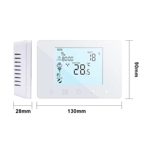 Thermostat de <span class=keywords><strong>chauffe</strong></span>-<span class=keywords><strong>eau</strong></span> électrique intelligent sans fil, batterie, Programmable, pour la maison, avec écran LCD - Product Image 5