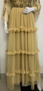 2025 Vintage Sequin perlé broderie à la main travail femmes robe de soirée élégant Flare Net tenue de mariage pour Club moulante perles - Product Image 6