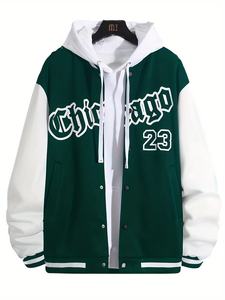 Chaquetas Varsity para Hombre de Lona Ligera y Transpirable, Estilo Nuevo y Moderno, con Logotipo Personalizado, Impermeables, con Capucha, para Invierno 2024 - Product Image 5