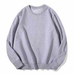 Oversized <b>Crewneck</b> Sweatshirt for Women Trendy Crop Top Hoodie for Casual Use in Winter Breathable with Front Logo - Product Image 3