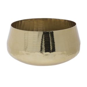 Bol à nourriture de table en or métallique poli, vaisselle ronde en laiton de qualité exclusive, bol et plat de service alimentaire à bas prix - Product Image 1