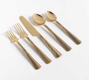 Ensembles de couverts en métal argenté tendance avec poignée forgée à la main pour hôtels et restaurants ensembles de couverts de vaisselle de table - Product Image 2