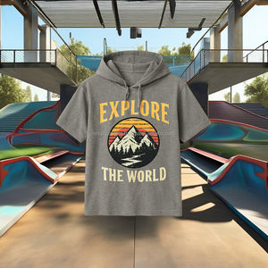 Camiseta de Alta Calidad 100% Algodón, Estilo Clásico Minimalista, Popular al por Mayor, Tendencia, Talla Grande Unisex, Ligera y de Secado Rápido - Product Image 3