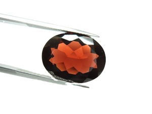 พลอยโกเมนสีแดงทรงรีธรรมชาติอัญมณีหลวมแบบตัดเป็นเหลี่ยมเพชรพลอยฟรีขนาดจากผู้ผลิตอินเดีย - Product Image 2